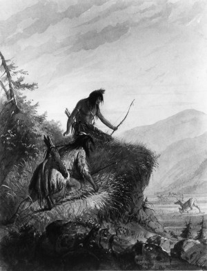 Snake Indians Shooting Elk